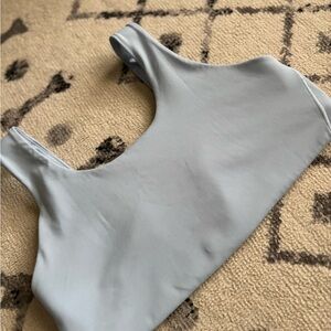Light Gray Sleeveless Crop Top